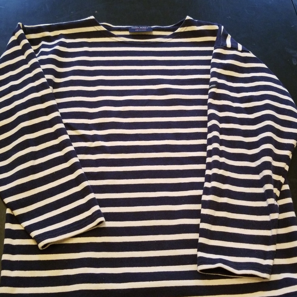 Saint James crew neck striped sweater